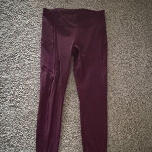 Lululemon "Speed Up Mid-Rise Tight 28"  Leggings (Size 8 - Burgundy/Cassis)